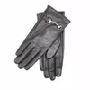 Fingerless Gloves Autumn Winter Leather For Men Women Fashion Plus Velvet Lining Thin Goatskin Handschoenen