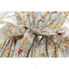 夏かわいい赤ちゃん女の子ノースリーブロンパース子供たちの花の生まれた服210429