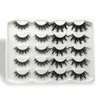 5D Mink Eyelashes Eyelash Eye Makeup 3D False Lashes Soft Natural Natural Long 10 Bairs Beaut