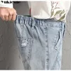 höga midja jeans kvinna modig "s för kvinnor rippade pojkvän kvinnor plus storlek 5xl 210519