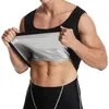 Running Jerseys Ybfdo Mannen Zilver Ion Coating Thermo Zweet Sauna Vest Body Shapers Taille Trainer Afslanken Shapewear Tank Tops Effect Fat Burn