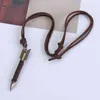 1PC Handmade Vintage Leather Arrow Pendant Necklace Rope Body Choker Chain Necklaces Men&Women Punk Jewlery Accessories G1206