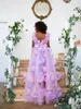 Abiti da ragazza di fiori fatti a mano di lusso per matrimoni Baby Flowers Photoshoot Girl Dress Abiti di compleanno