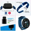 D18s Smart Watch Round Round Pression de la pression cardiaque Monitor Men Men Fitness Tracker Smartwatch Android iOS Fashion Fashion Electron Clock7490781