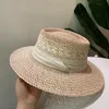 Chapéu fadora de palha de verão para mulheres, proteção solar ao ar livre, retrô, turista, praia, versão coreana, chapéu de menina, aba mesquinha 3286263