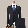 hree-piece Blazer Male Formal Business Plaids Suits for Men's Fashion Boutique Plaid