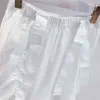 シンプルな新鮮なホワイトフェアリースカート女性韓国のファッションシーリングデザインファルダスムザー春夏すべて一致Elastic Jupe 210514