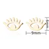 2021 Trendy Türkische Böse Augen Ohrringe Modeschmuck Silber Gold Edelstahl Stud Ohrring für Frauen Männer Schmuck Großhandel