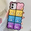 Rainbow siliconen telefoonhoesjes voor iPhone XS 11 12 Pro Max 6 6S XR 7 8 13 Plus Pop Fidget Toys Push Anti Anxiety Relive Stress9731628