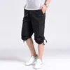 Summer Combat Men Cargo Shorts Plus Tamaño XXXL 4XL 5XL 7XL 6XL Hombre casual Ejército Green Baggy Bolsos Bolsillos Pantalones cortos largos 210518