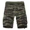 Hommes Shorts De Mode Plaid Plage Hommes Casual Camo Camouflage Militaire Pantalon Court Homme Bermuda Cargo Salopette 210806