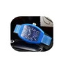 Ovale vorm Digitaal nummer Echt lederen horloges Dames Quartz Rood Wit Blauw Zwart Leer Hoge kwaliteit Klok Kerstmis 2416