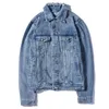 Men's retro denim jacket, designer's unique embroidery printing, loose and comfortable, women's casual coat M-XXL