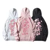 Cherry Blossom Sakura Skriv ut Tröjor Harajuku Oversized Streetwear Sweatshirts Höst Män / Kvinnor Bomull Hoodies CS704 211109