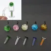 Narguilés Accessoires Fumer 6mm 14mm 22mm Terp Perles ou Capsul Nail Set Style de bande dessinée Fleur Verre Carb Cap Pour Slurper Quartz Banger Nails Rigs