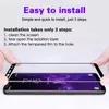 Tempererat glas på för Galaxy S8 S9 Plus Obs 8 9 S7 Skärmskydd Böjda kant Skyddande mobiltelefonskyddare