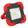 Bärbar 50W 1000LM Solar LED Arbete Ljus Camping Lampa USB Uppladdningsbar Flood Spot Hand - Red