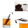 Akcesoria kuchenne Sitko herbaty Niesamowite 304 Stal nierdzewna Infuser Rury Design Touch Holder Narzędzie Teaspoon Filtr