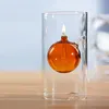 Ljushållare År Heminredning Hållare prydnad Kreativ transparent handgjord glascylinderkrokoljelampa Kristaller