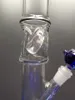15.5inch hookahs heady colors glass bong unique bubbler helix bongs tall coil water pipe straight tube recycler dab rig zeusartshop