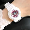 5 sztuk / partia Wodoodporna Nowy Tryb Watch Moda Sport Dual Wyświetlacz GMT Girl Analog Quartz Digital Led Wristwatch Reloj Hombre Relogio Masculino Hurtownie Mały rozmiar