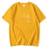 Moda S-Xxxl Mens Tees Camicie Primavera Estate T Shirt Prima Dopo Il Caffè È La Vita Schizzo Stampa Top Manica Regolare T Shirt Uomo Y0809