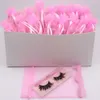 3D Mink Eyelash Faux Haar False Natural Cross Eye Washes Extension with Wimpers Tweezer Lash Brush Set in Pink Tas Gratis Aanpassen Service en DHL
