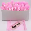 3D Mink Eyelash Faux Hair False Natural Cross Eye Lashes Extension with Eyelashes Tweezer Lash Brush Set in Pink Bag Free Customize Service and DHL