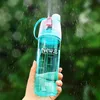 Nowy Creative Spray Bottle wody Portable Atomizing Sports Sports Gym Picie Drinkware Butelki Shaker 400ml 600ml