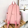 DHL50pcs sac à dos étudiant en nylon frais grande capacité moraillon fermeture éclair sac à bandoulière sans pendentif couleur de mélange