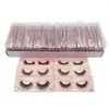 Réutilisables faits à la main doux 3D faux cils lumière vive épais naturel bouclés entrecroisés faux cils yeux accessoire de maquillage pour les femmes beauté 10 modèles DHL