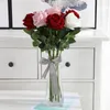 Rose Artificial Flower Wedding Bouquet Simulation Fake Rose Flower Bouquet Artificial Silk Flower Home Party Table Decoration DBC VT0535