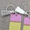 Creative Teachers Day Keychain Fashion Akryl Pencil Dangle Charms Key Ring Anpassa Small Tassel Keyring Festival Party Gift 7566694