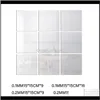Other Decorative Decor Garden Drop Delivery 2021 15Cm Square Glass Tile Decals Mosaic Home Bathroom Living Room Decor Diy Long Wall Mirror
