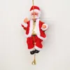Climbing Beads Santa Claus Music Electric Doll Climb Rope Xmas Kids Gifts Decorations Christmas Adornos Para Arbol De Navidad