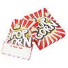 TOYMYTOY 48PCS Nietoksyczny Trwałe Torby Papierowe Wrapperów Popcorn Boxes Candy Torby Party Fawory Box Dla KTV Teatry A35 210724