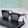 OFF Sonnenbrille OW40001 Modeklassiker dicke Platte schwarz weiß quadratischer Rahmen 40001 Herrenbrille Designer-Sonnenbrille mit Originalverpackung