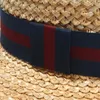 Baserne klassische Sommer-Bater-Hut für Frauen breite Seite doppelte Schicht weibliche beiläufige Panama-Dame flach Bowknot Stroh Sun Beach Fedora