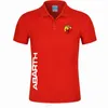 Neue Marke Poloshirt Männer Baumwolle Mode Einfarbig Abarth Poloshirt Sommer Kurzarm Casual Business Polos Shirts 210329