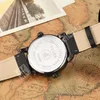 Sport Wrist Watch Genuine Leather Band Quartz Sport Stainless Steel Watch Outdoor Luxury Clock G1022