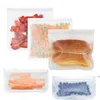 NewRefrigerator Food Storage Container Wiederverwendbare Vakuum-Silikonbeutel Sealer Milch Frucht-Fleisch-Taschen Organizer EWB7253