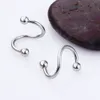 QIAMNI 120pcs lot Titanium Sexy Nose Lip Ear Cartilage Tragus Eyebrow Rings Captive Bead Ring Piercing Body Jewelry2730