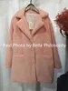 Dames Mink Faux Bontjas Turn Down Collar Winter Warm Nep Fur Lady Coat Casual Jacket 211019