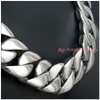 24 / 31mm enorme zware coole sieraden 316L stainlesteel zilveren kleur curb Cubaanse ketting mannen ketting cadeau hoge kwaliteit 24/28 x0509