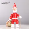 Nordic Decorative Santa Claus Wooden Figurine Kids Bedroom Living Room Home Decoration Accessories Ornaments Holiday Gift