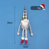 Christmas Decoration Plush Faceless Doll Stuffed Elderly Curtain Buckle Tie Rope Door Hanging Supplies LLF12200