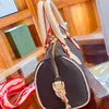 Prawdziwej skóry Luksusowe Casual Formalne Torebki Outdoor Panie Torby Torby Klasyczne Płótnie Płócś Zipper Pocket Design Duża Pojemność Torebka Tote Ramię Crossbody