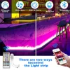 20 مترًا 50 قدمًا مصابيح LED Strip Lights DC 12V 5050 RGB TAPE TIRA DE LED RIPBON LED Strip 5M 10M 15M مع هاتف Bluetooth App Lights W5200251