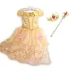 Enfants Costume princesse fille Belle Dress Up Carnival Party Clothes Kids Halloween Birthday Party Robe Robes 3 5 6 8 10 ans 218198508