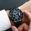 Goldenhour Hommes Montres Haut Marque Luxe Mode Quartz Quartz Montre Montre Imperméable Sports Sports Montre-Bracelet Relogio Masculino 210517